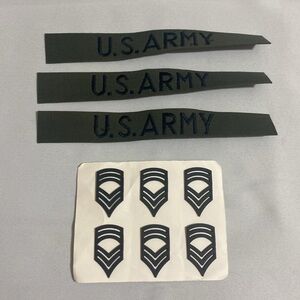 NEW SFC Master Sergeant E-8 Insignia & US ARMY Strip Patches